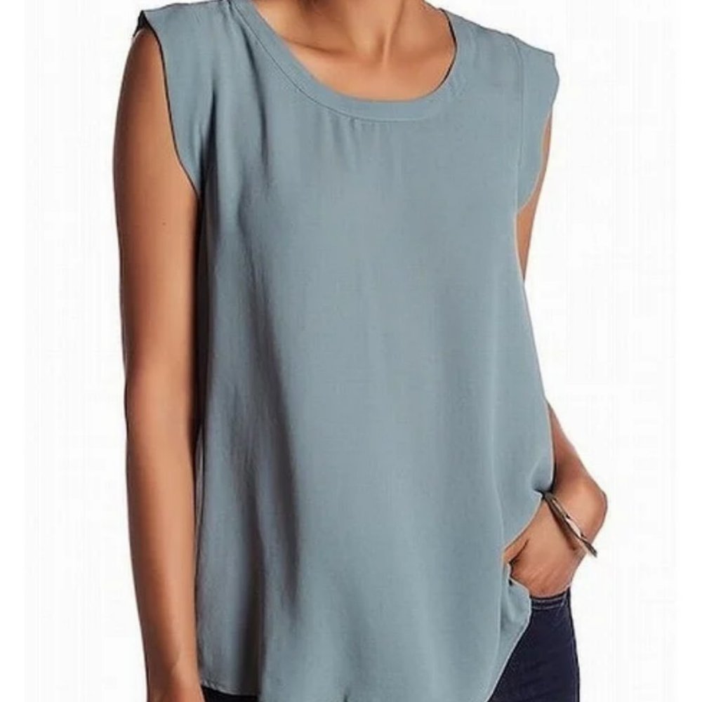 NWT Seafoam Green Pleated-Back Blouse
